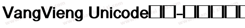 VangVieng Unicode字体字体转换